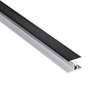 Fibo Koppelprofiel 2-Delig Aluminium Zwart 2400mm
