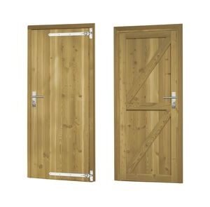 douglas enkele deur inclusief kozijn rechts draaiend geimpregneerd groen 900x2010mm