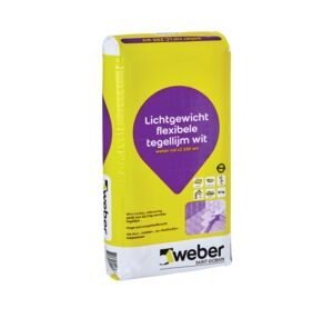 Weber Webercol LC 220 lichtgewicht tegellijm wit 15kg