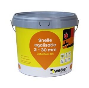 Weberfloor snel dek vloeregalisatie 2-30mm 20kg