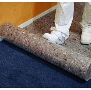 Afdekvlies katoen antislip folie onderzijde grijs melange 1000mm rol 25m