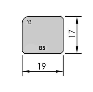 Meranti glaslat gevingerlast b5 80mu gegrond  17x19x4000