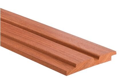 padoek dubbele channel siding model f onbehandeld 25x150x2450mm