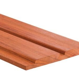 padoek dubbele channel siding model f onbehandeld 25x200x2450mm