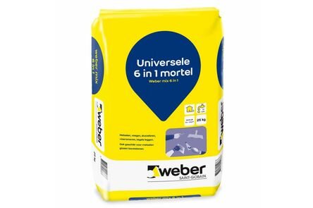Webermix Universele 6-in-1 mortel 25kg