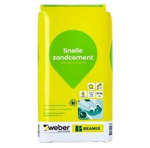 Weber Beamix zandcement snel 731 vloermortel grijs 25kg