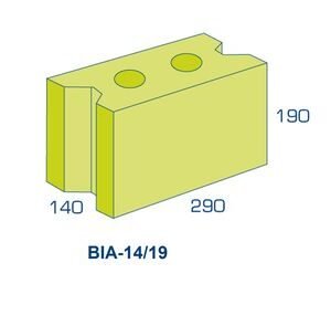 BIA grindbetonblok grijs 14/19 290x140x190mm