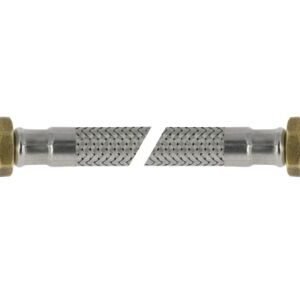 bonfix flexibele rvs slang (2x knel) 12x12mm 350mm