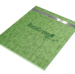Botagreen vario douche-element met afwateringsprofiel van rvs groen 1200x1200x40mm