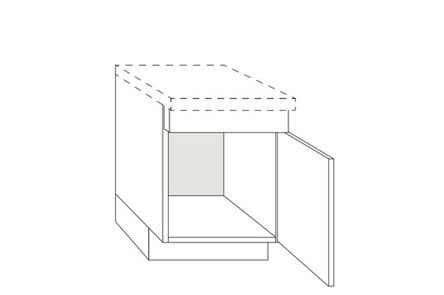 bribus eco gootsteenkast ogm60-db rechtsdraaiend