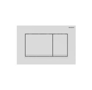 Geberit sigma30 bedieningsplaat 2-knops mat wit