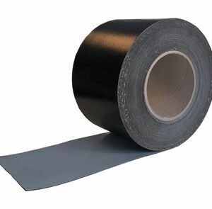 Zwaluw luchtdichttape zwart rol 75mm 25m