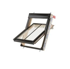 Keylite Tuimelvenster 04 WCP 04 I wit HR++ glas 780x980mm