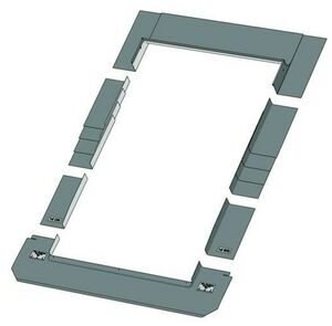 Keylite gootstuk 02 CWSRF 02 klassieke lei 550x980mm