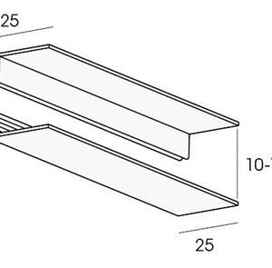 florence omrandingsprofiel 2-delig bianco 10x2700mm
