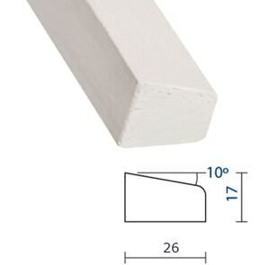 Meranti glaslat gevingerlast a12 80mu gegrond 17x26x4000