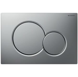 Geberit sigma01 bedieningsplaat 2-knops mat chroom