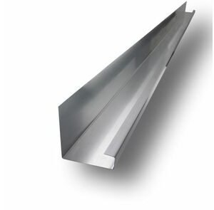 Rheinzink verholen goot voor dakkapel walsblank 100x105x3000