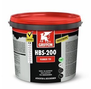 Griffon HBS-200 rubber tix afdichtingsmiddel zwart 16ltr