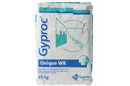 Gyproc unique wr stucadoorsgips lichtgroen 25kg