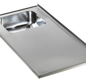 reginox rvs blad diamant 1 bak links zonder kraangat 600x1220