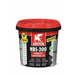 Griffon HBS-200 rubber tix afdichtingsmiddel zwart 1ltr