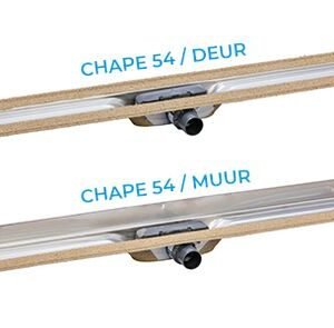 i-drain chape 54 deur 1000mm bezand