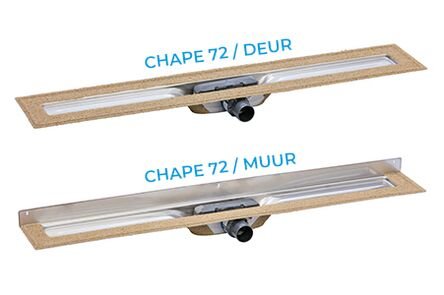 i-drain chape 72 deur 1000mm bezand