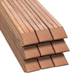 Kapur Paal Geschaafd Geprofileerd Gepunt 90x90x2750mm