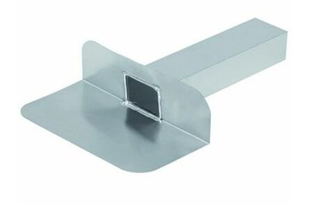 Kiezelbak 90 graden aluminium 60x80x200mm