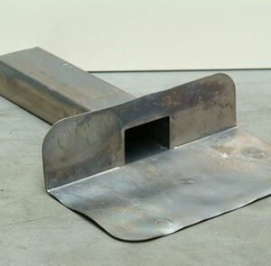 Kiezelbak 90 graden lood 30 60x80x310mm