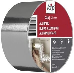 Kip Aluminiumtape 228 Aluminium en Acrylat Zilver rol 48mm 25m