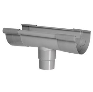 kraalgoot gootuitloop klem 125mm grijs