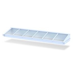 Luxlight Basic lichtstraat vrijstaand hr++ glas wit 1018x4770mm