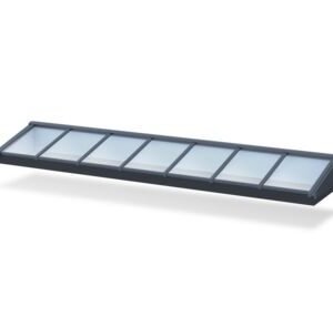 Luxlight Basic lichtstraat vrijstaand hr++ glas antracietgrijs 1018x5560mm