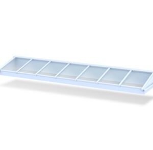 Luxlight Basic lichtstraat vrijstaand hr++ glas wit 1018x5560mm