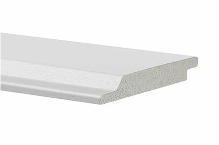 Halfhouts Rabat Meranti B Hardhout Gegrond FSC 22x150x4000mm - Wit