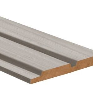 obeche noir dubbele channel siding geschaafd grijs gegrond FSC 100% 25x200x1000mm