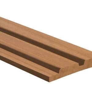obeche noir dubbele channel siding geschaafd onbehandeld FSC 100% 25x150x1000mm