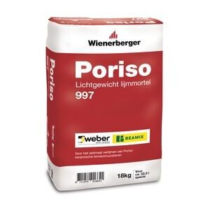 Wienerberger poriso lichtgewicht lijmmortel 997 18kg