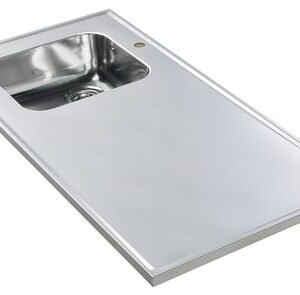 reginox rvs blad diamant 1 bak links met kraangat 600x1220