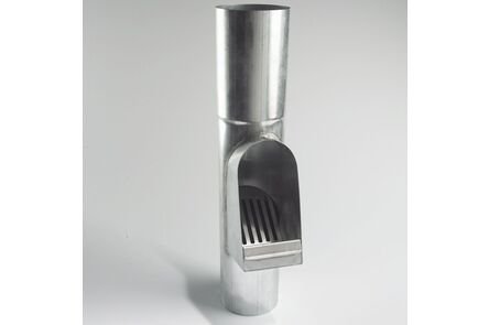 Rheinzink bladafscheider 80mm walsblank