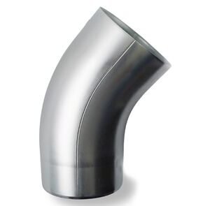 Rheinzink bocht 40° 80mm mof/spie- eind walsblank