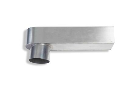 Rheinzink HWA Stadsuitloop Zink Walsblank 60x80x330mm