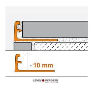 Schlüter tegelprofiel A100BW aluminium wit 10x3000mm