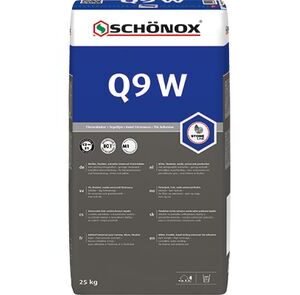 Schönox Q9 W universele poederlijm sneldrogend wit 25kg