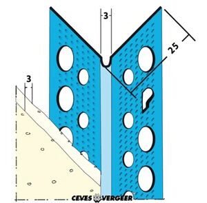 slimgrip hoekbeschermer aluminium zink 3x2700mm