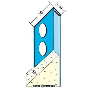slimgrip stucstopprofiel aluminium zink 10x2700mm