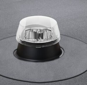 Powerdaylight diam. 25cm Plat dak buitenzijde