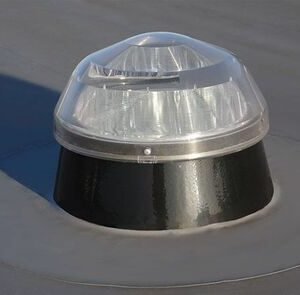 Powerdaylight diam. 35cm Plat dak buitenzijde